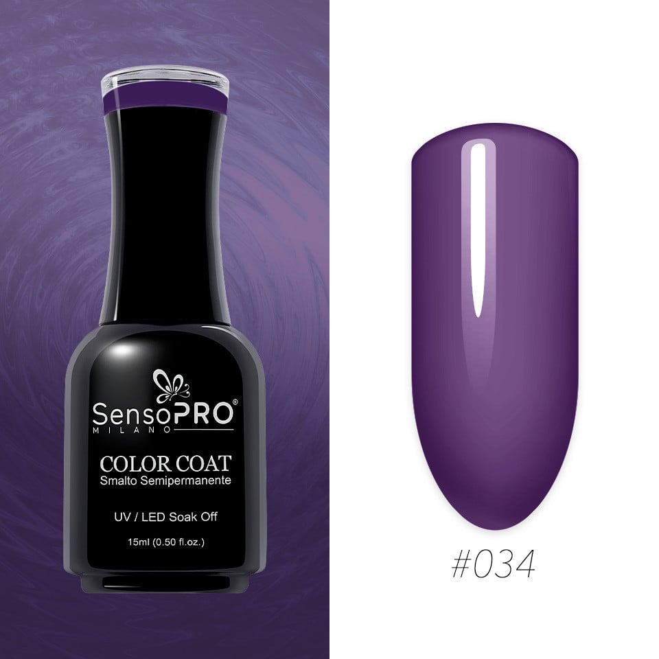 Oja Semipermanenta SensoPRO Milano 15ml, Purple Smoothie #034 - 1 | YEO