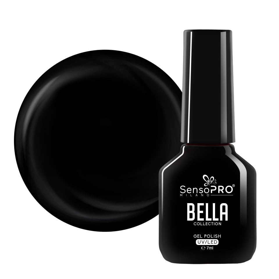 Oja Semipermanenta SensoPRO Milano, BELLA Collection - Black Elegance, 7ml