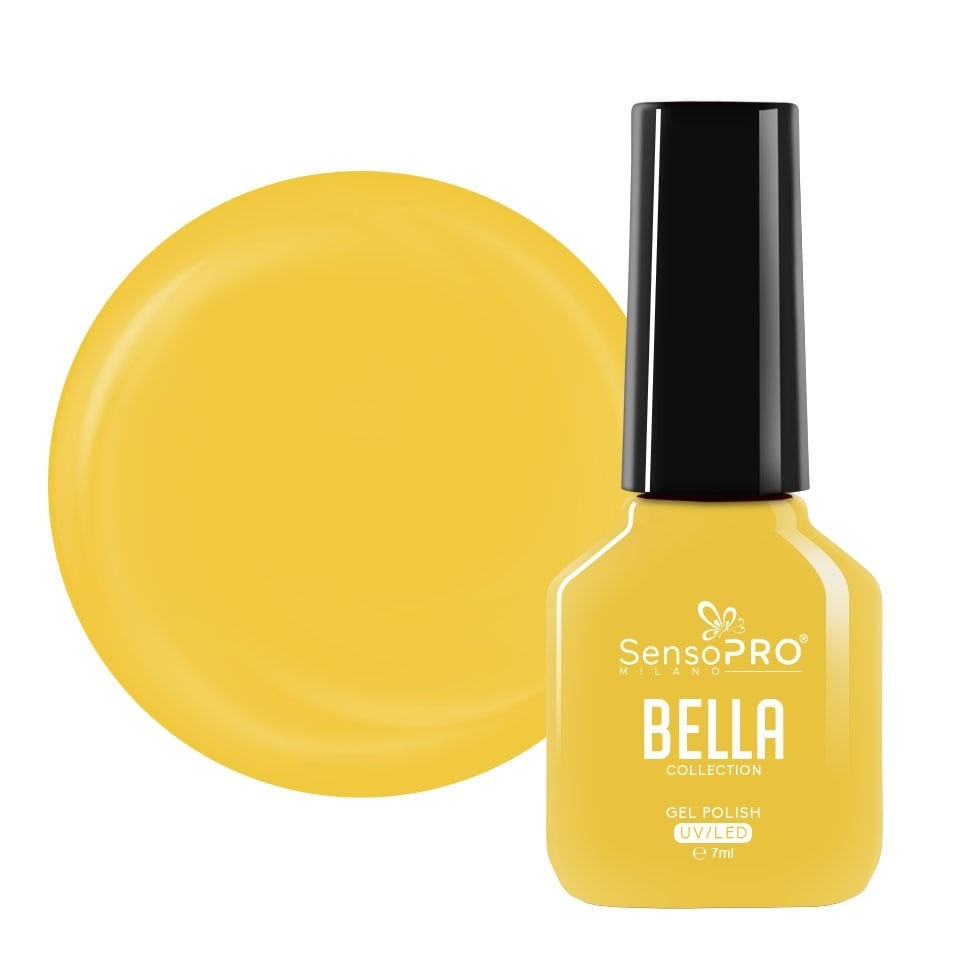 Oja Semipermanenta SensoPRO Milano, BELLA Collection - Blaze Yellow, 7ml