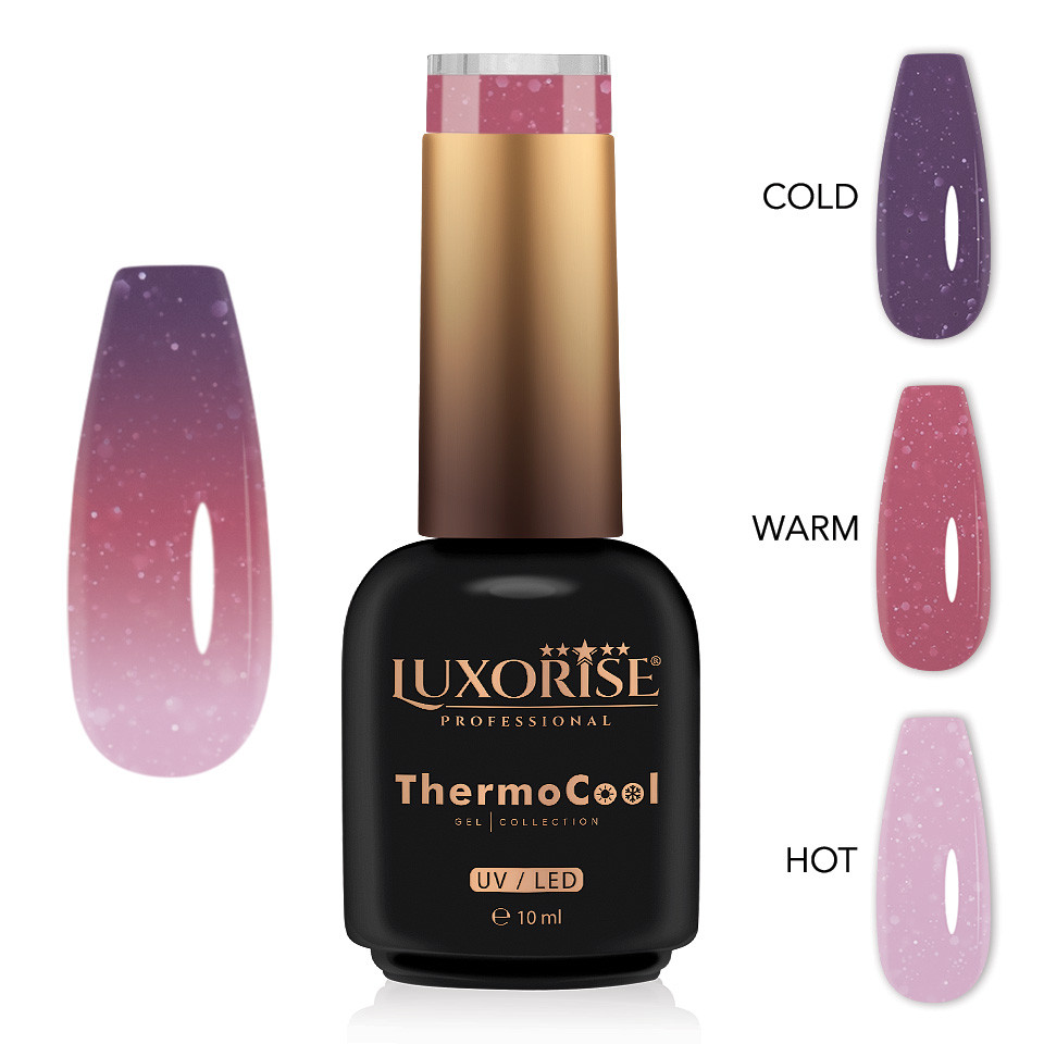 Oja Semipermanenta Termica 3 Culori LUXORISE ThermoCool - Dazzling Glimmer 10ml