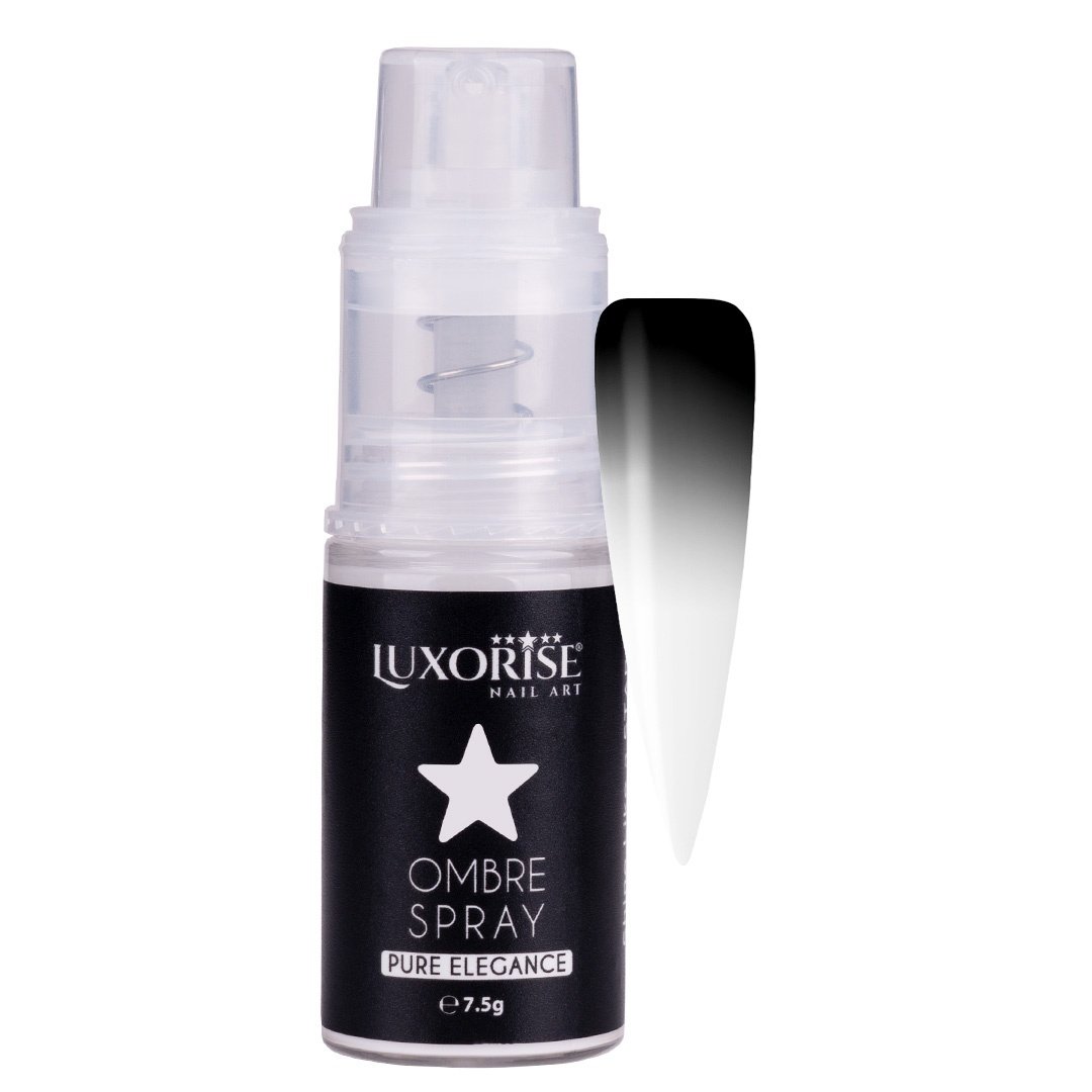 Ombre Spray Nail Art LUXORISE Pure Elegance - White