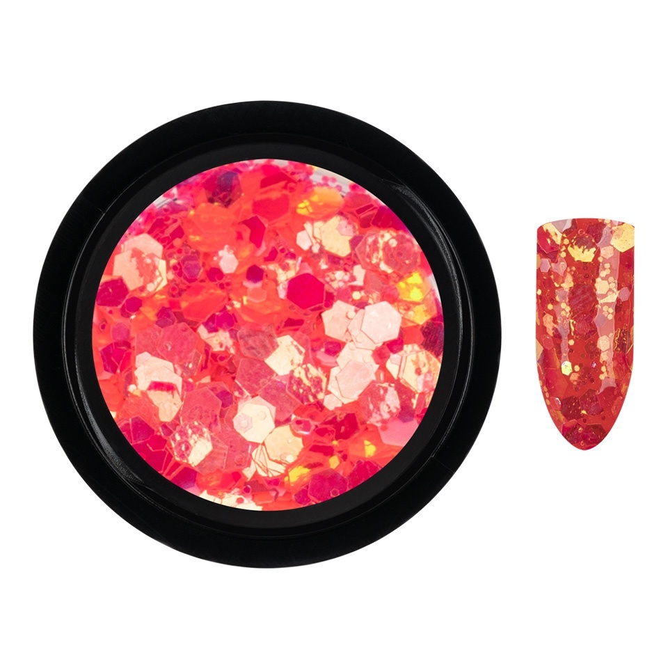 Paiete Unghii Neon Fluorescent LUXORISE, Hot Pink - 3 | YEO