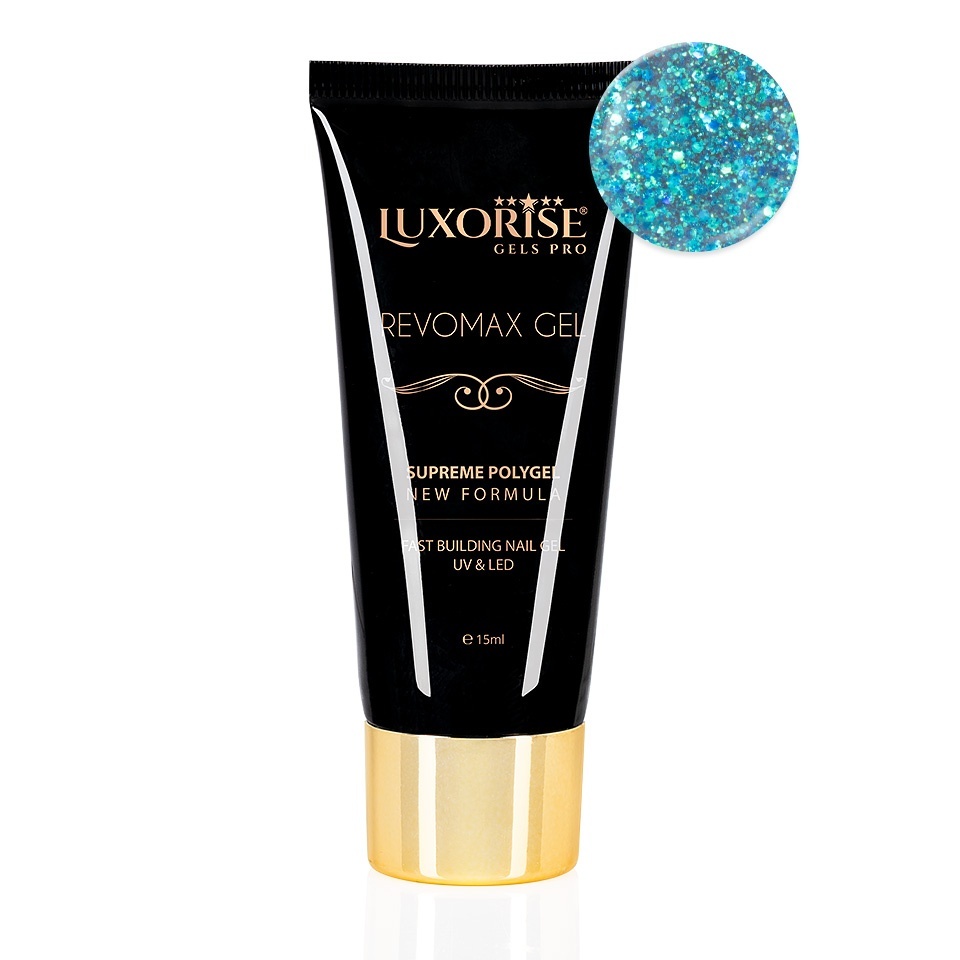 Polygel REVOMAX GEL LUXORISE Turquoise Dream, 15ml