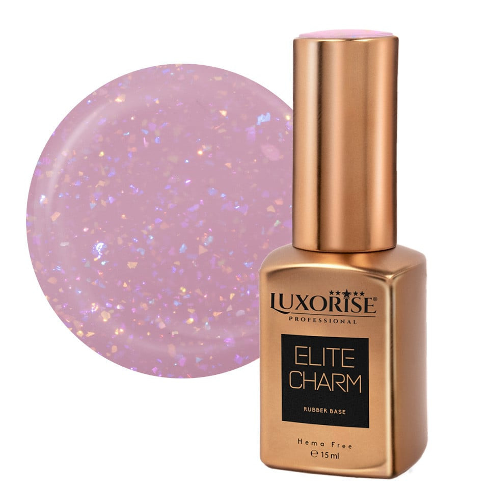 Rubber Base Hema Free LUXORISE ELITE CHARM - Glow Gala 15ml