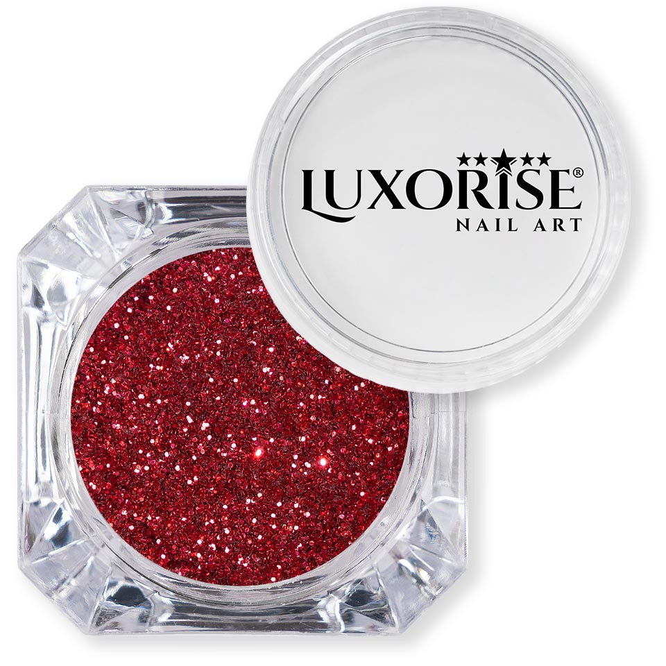 Sclipici Glitter Unghii Pulbere LUXORISE, Wine Red - 1 | YEO