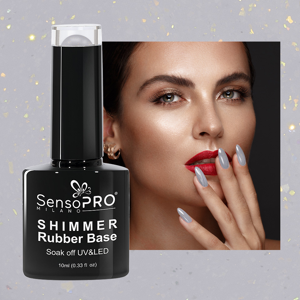 Shimmer Rubber Base SensoPRO Milano - #23 Natural Ivory, 10ml - 1 | YEO