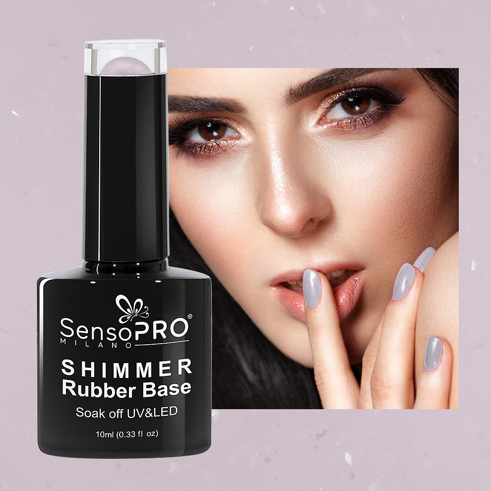 Shimmer Rubber Base SensoPRO Milano - #31 Diamond Ring, 10ml - 1 | YEO