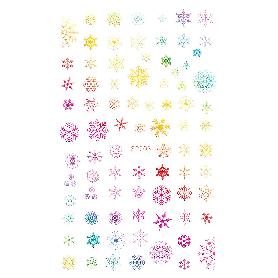 Sticker Unghii LUXORISE, Winter Snowflakes SP203 - 1 | YEO