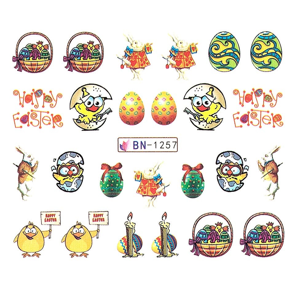 Tatuaj Unghii LUXORISE Easter Fun, BN-1257