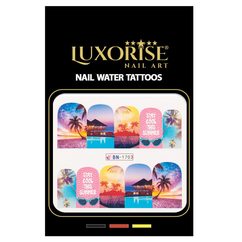 Tatuaj Unghii LUXORISE Exotic Summer, BN-1703 - 1 | YEO