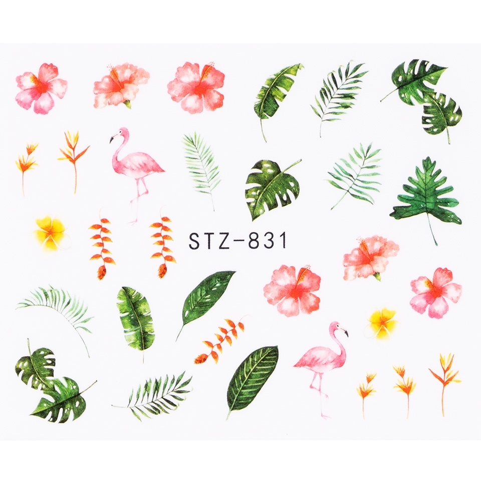Tatuaj Unghii LUXORISE Flamingo & Run, STZ-831 - 2 | YEO