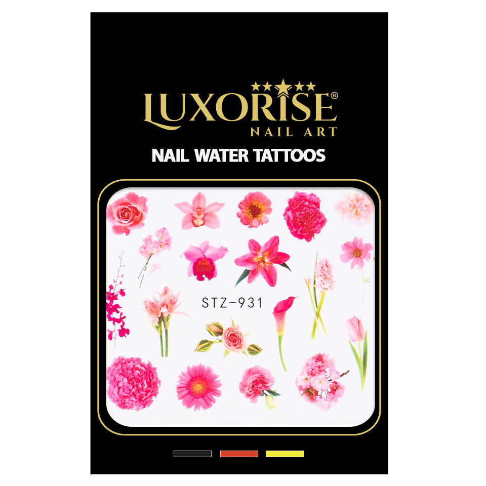 Tatuaj Unghii LUXORISE Flower Fiesta, STZ-931 - 1 | YEO