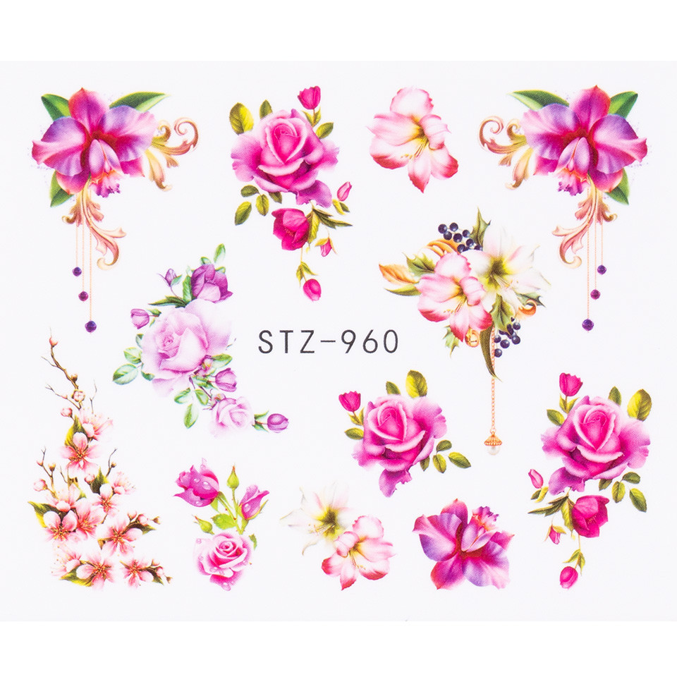 Tatuaj Unghii LUXORISE Flower Studio, STZ-960 - 1 | YEO