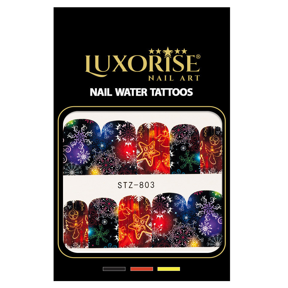 Tatuaj Unghii LUXORISE New Year Fireworks, STZ-803 - 1 | YEO