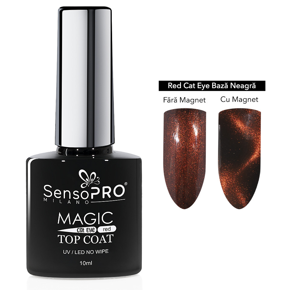 Top Coat Cat Eye SensoPRO Milano 10ml, Red - 1 | YEO