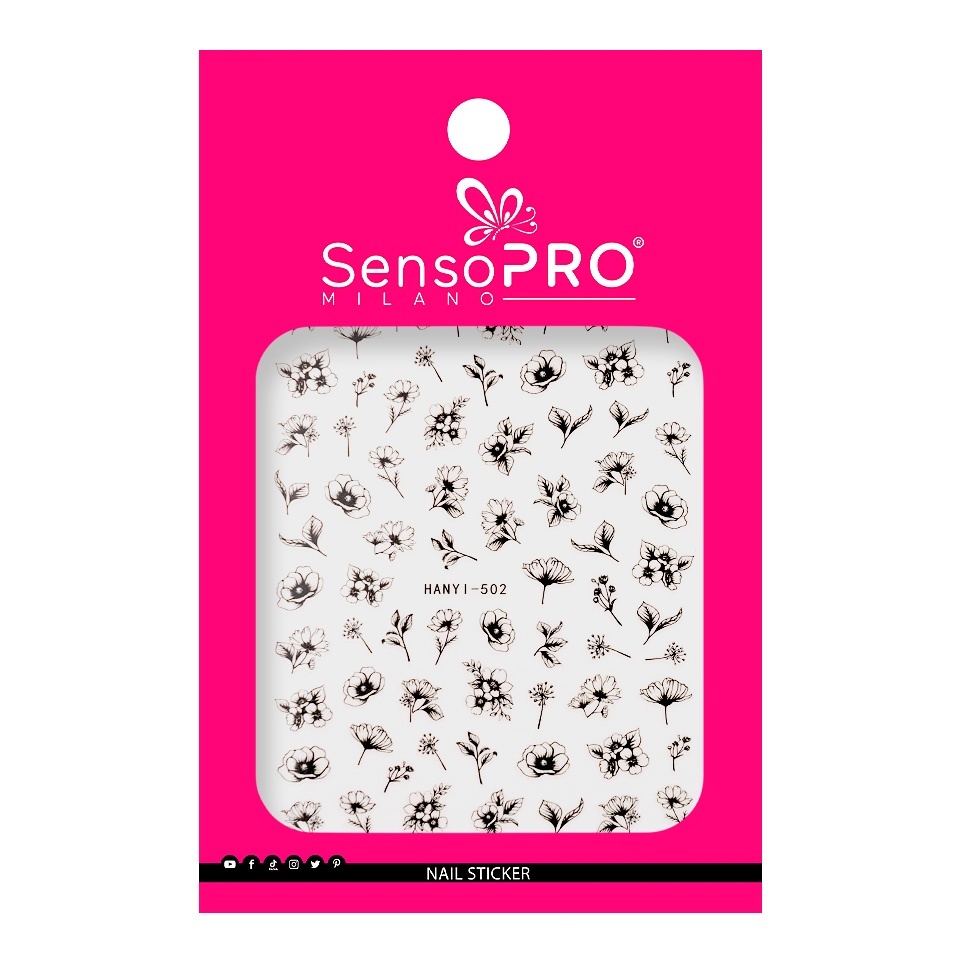 Abtibild Unghii SensoPRO Milano - Blooming Art - 1 | YEO