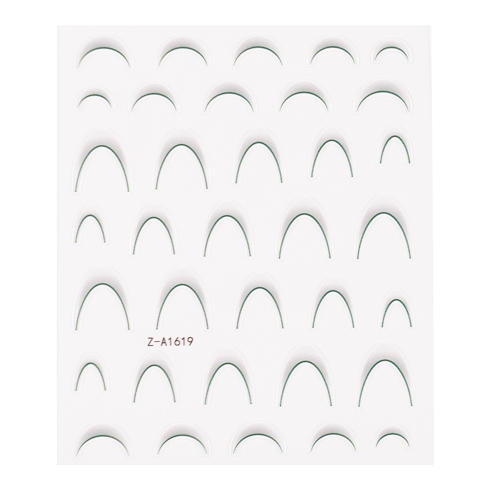 Abtibild Unghii SensoPRO Milano - French Ombre Green - 1 | YEO
