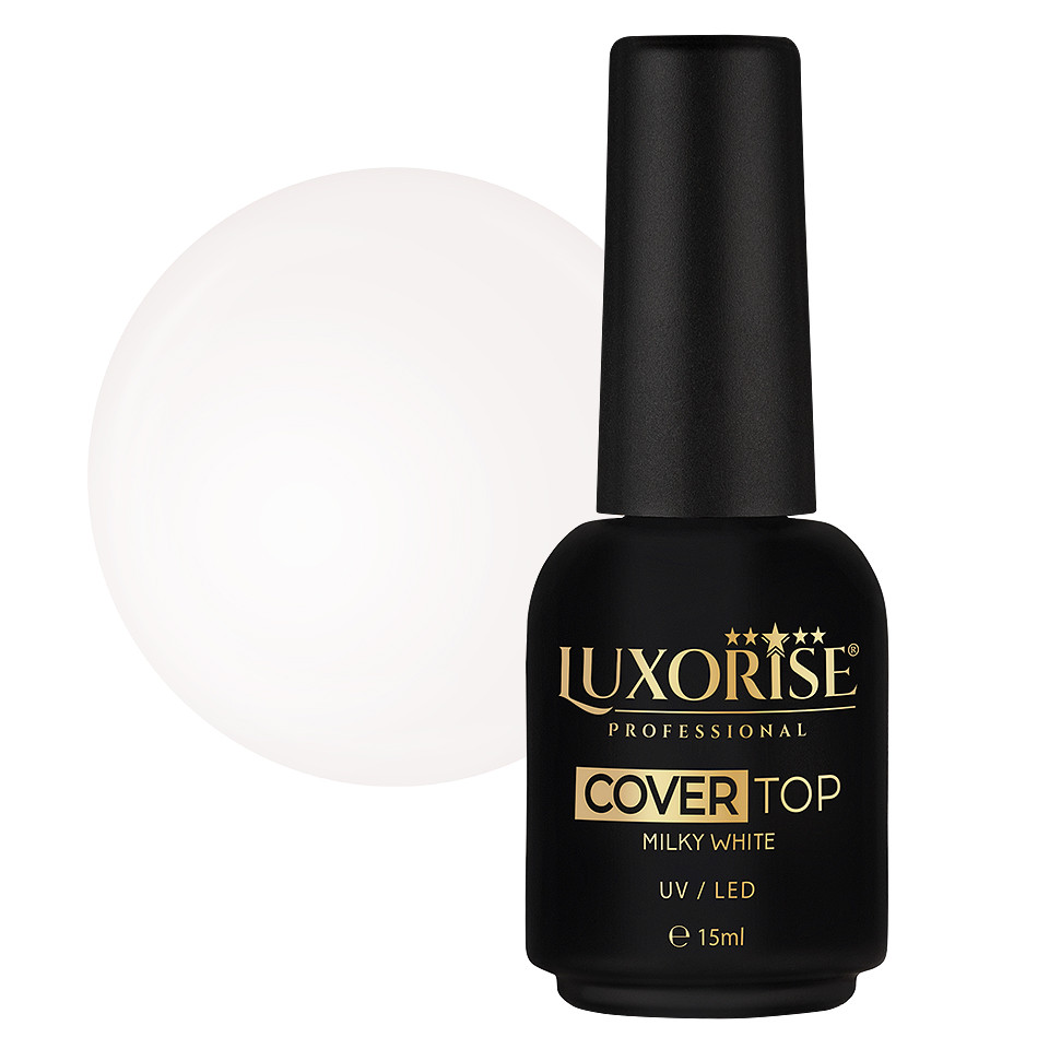 Cover Top Coat Milky White LUXORISE, 15ml