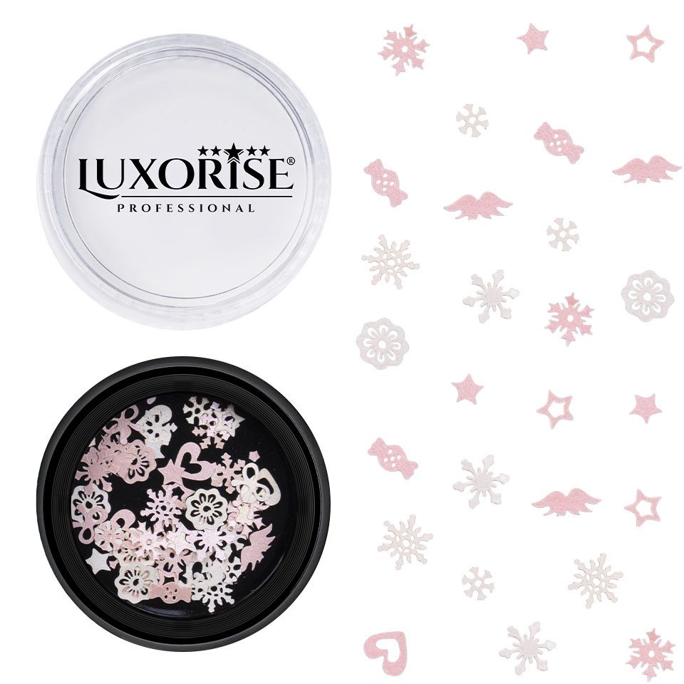 Decoratiuni Unghii LUXORISE, Candy Snowflakes - 1 | YEO