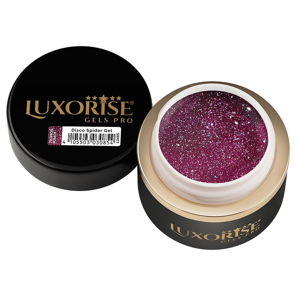 Disco Spider Gel LUXORISE, Medium Fuchsia - Tropical Punch, 5ml - 2 | YEO