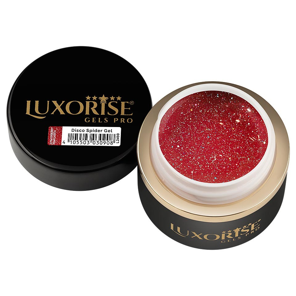 Disco Spider Gel LUXORISE, Red - Strawberry Margarita, 5ml - 2 | YEO