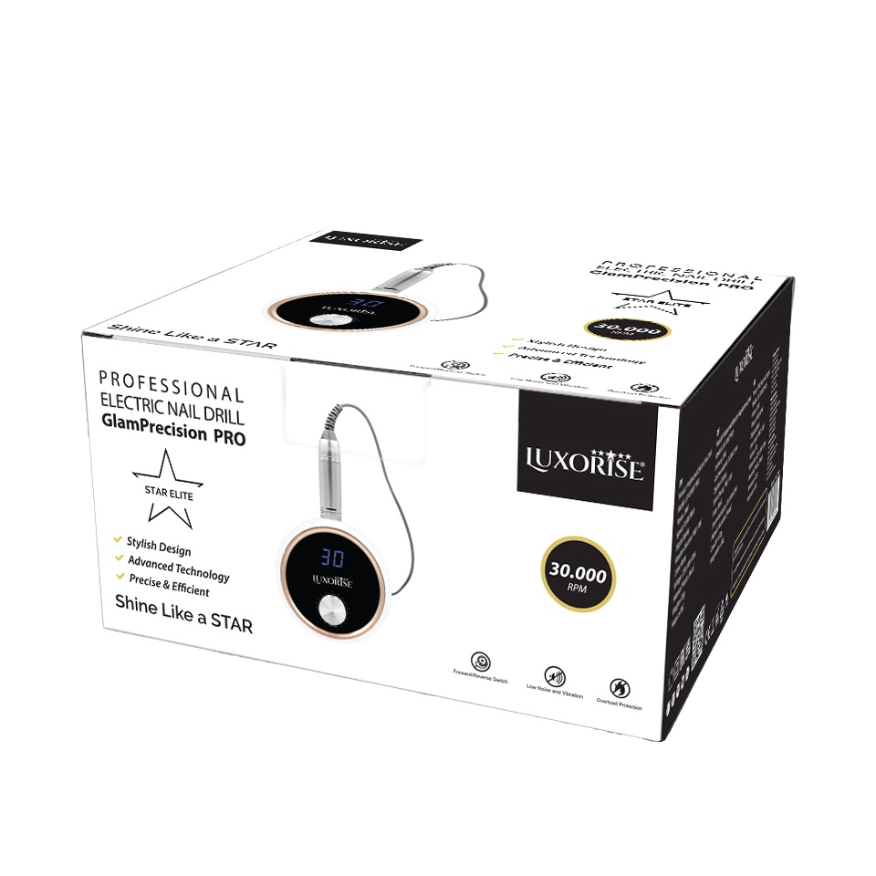 Freza Unghii GlamPrecision PRO 30.000 RPM - LUXORISE, White - 2 | YEO