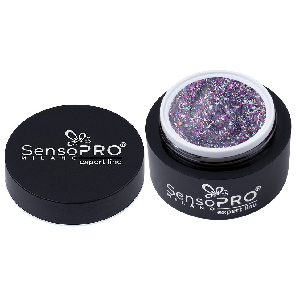 Gel Colorat SensoPRO Milano Expert Line - Frosted Sequin 5ml - 2 | YEO