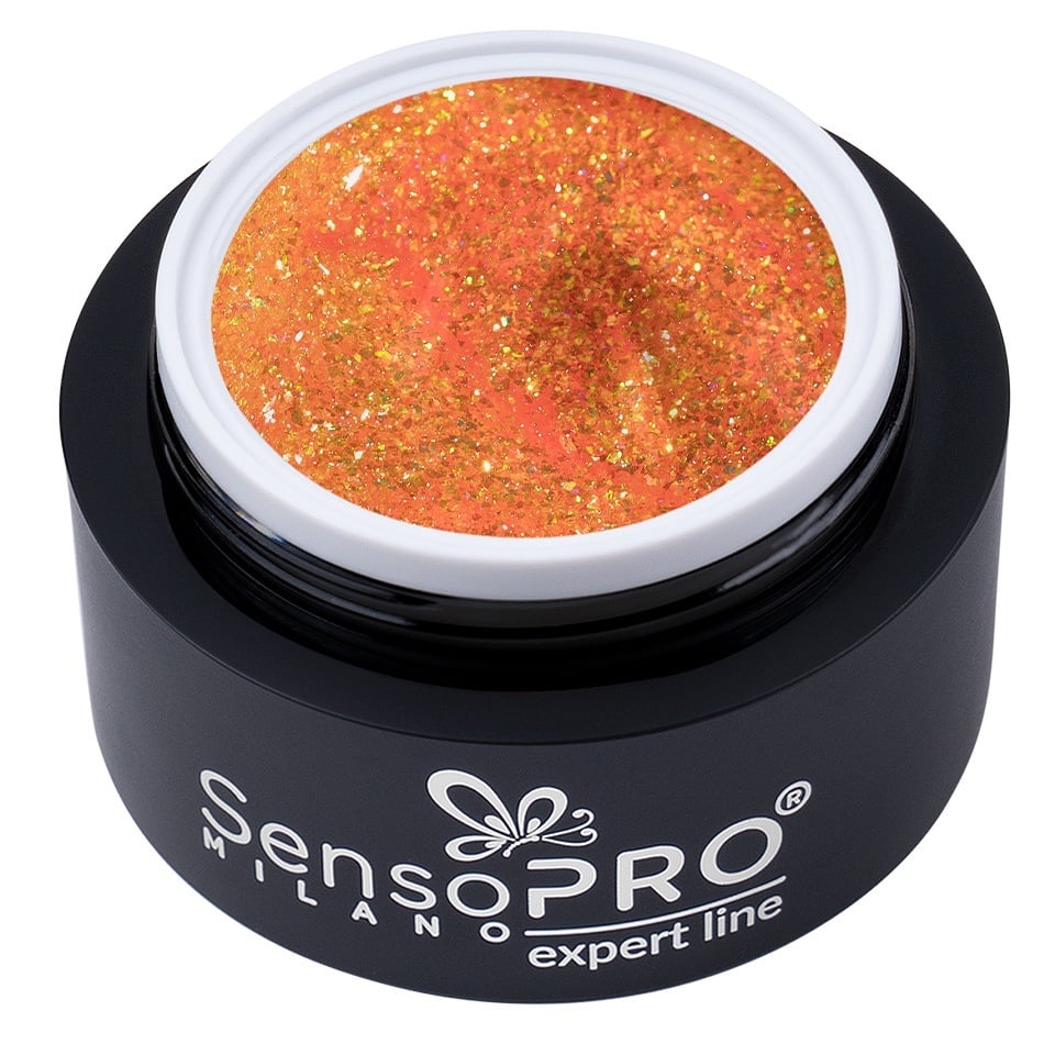 Gel Constructie Unghii Expert Line SensoPRO Milano - Golden Crystal 15ml