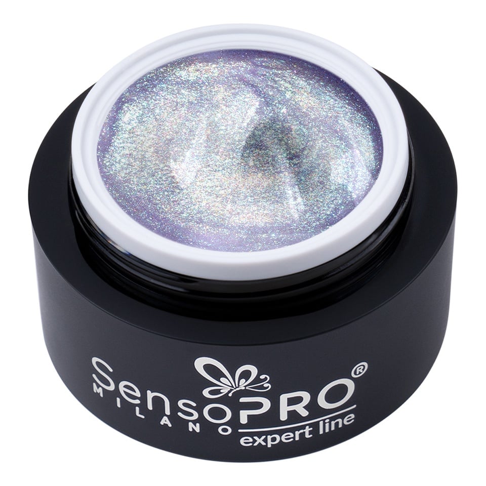 Gel Constructie Unghii Expert Line SensoPRO Milano - Holographic Lilac 15ml