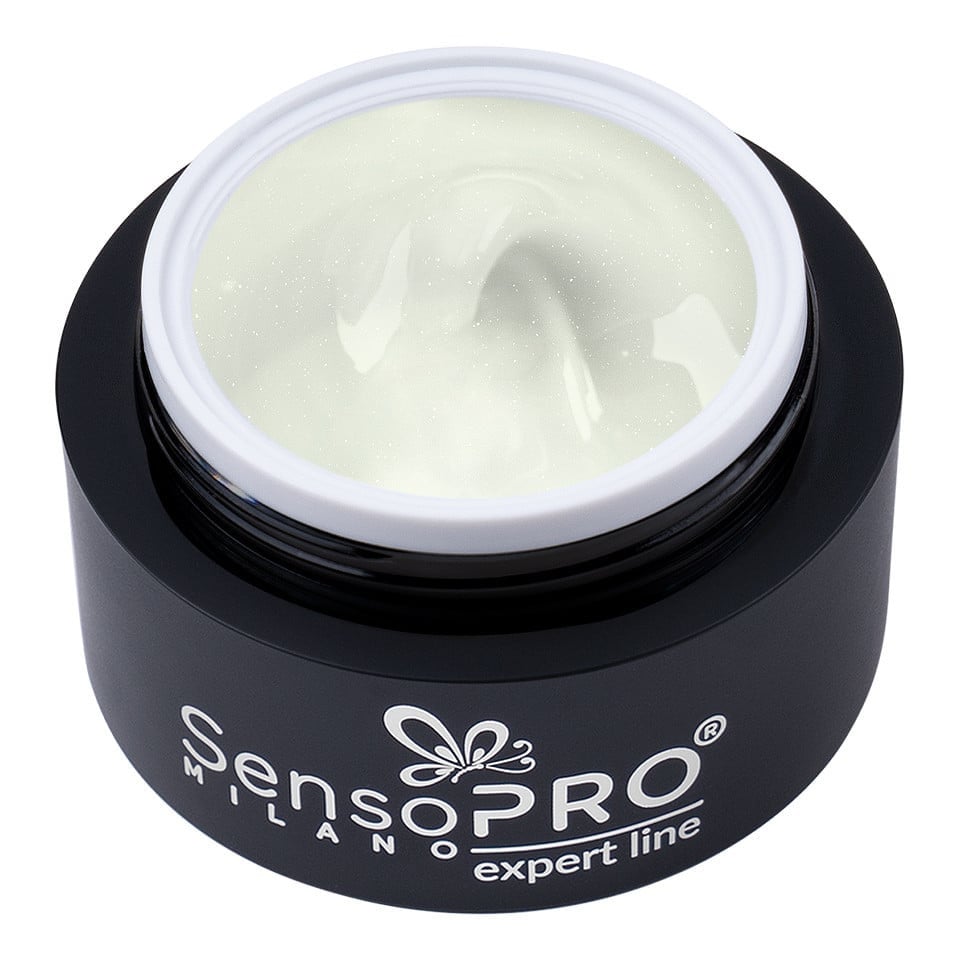 Gel Constructie Unghii Expert Line SensoPRO Milano - Shimmer Milky 30ml