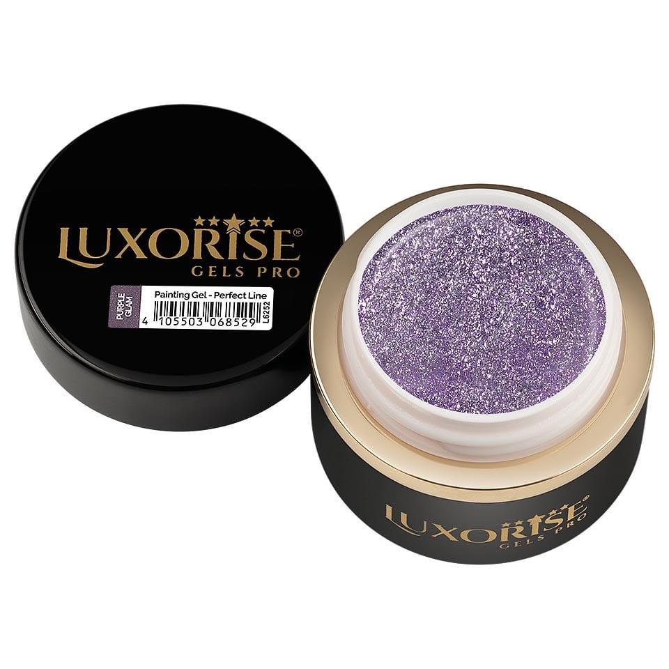 Gel Pictura Unghii LUXORISE Perfect Line - Purple Glam, 5ml - 2 | YEO