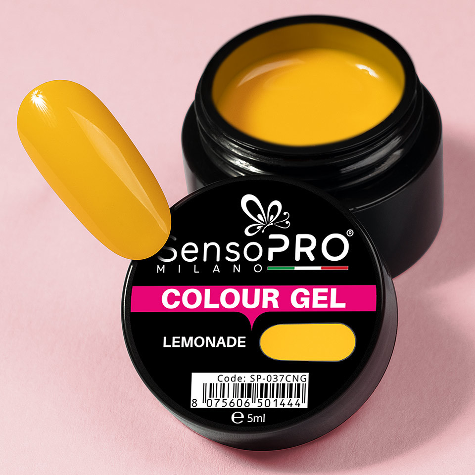 Gel UV Colorat Lemonade 5ml, SensoPRO Milano - 2 | YEO