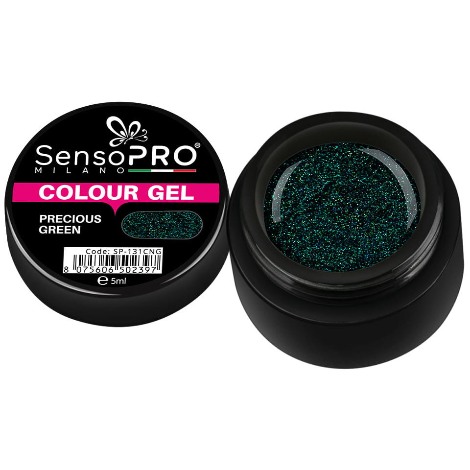 Gel UV Colorat Precious Green 5ml, SensoPRO Milano