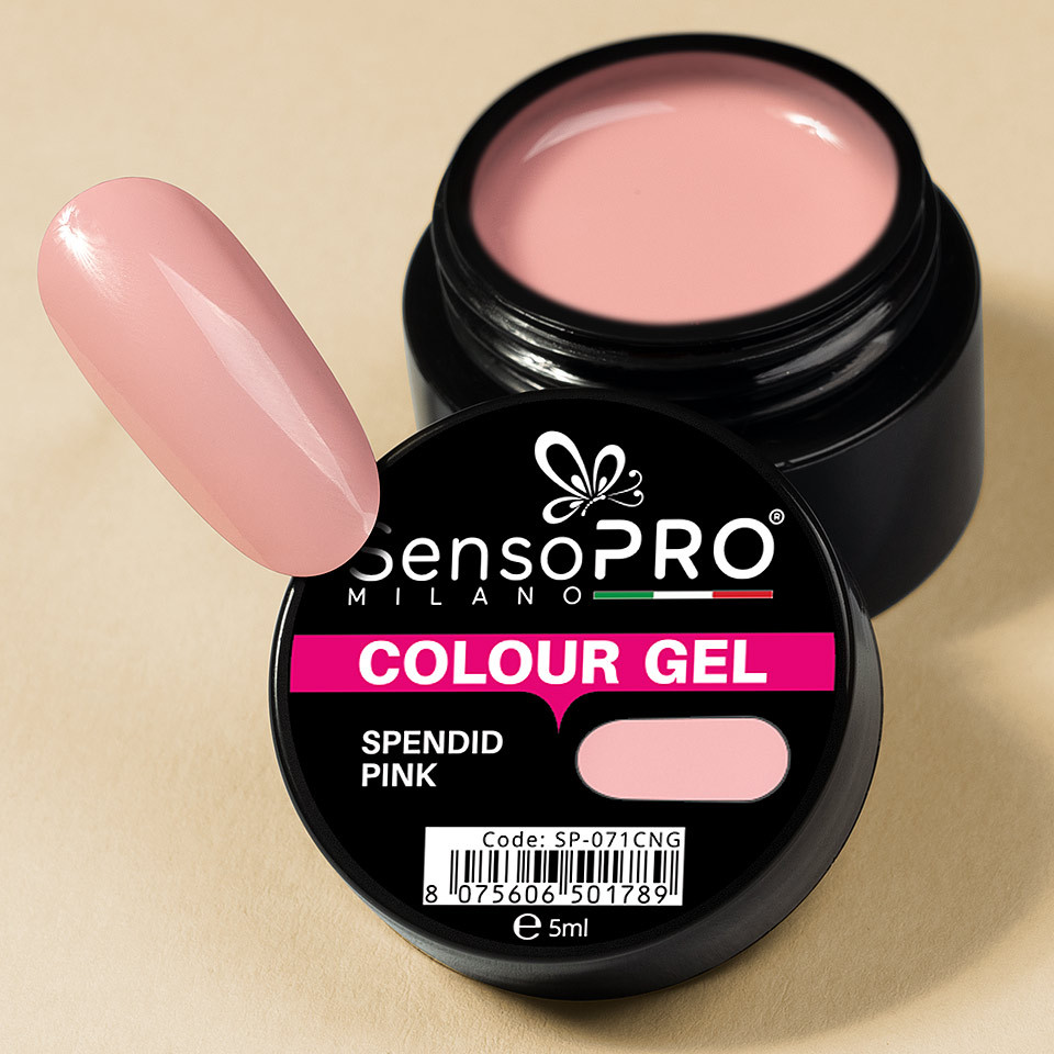 Gel UV Colorat Spendid Pink 5ml, SensoPRO Milano - 2 | YEO