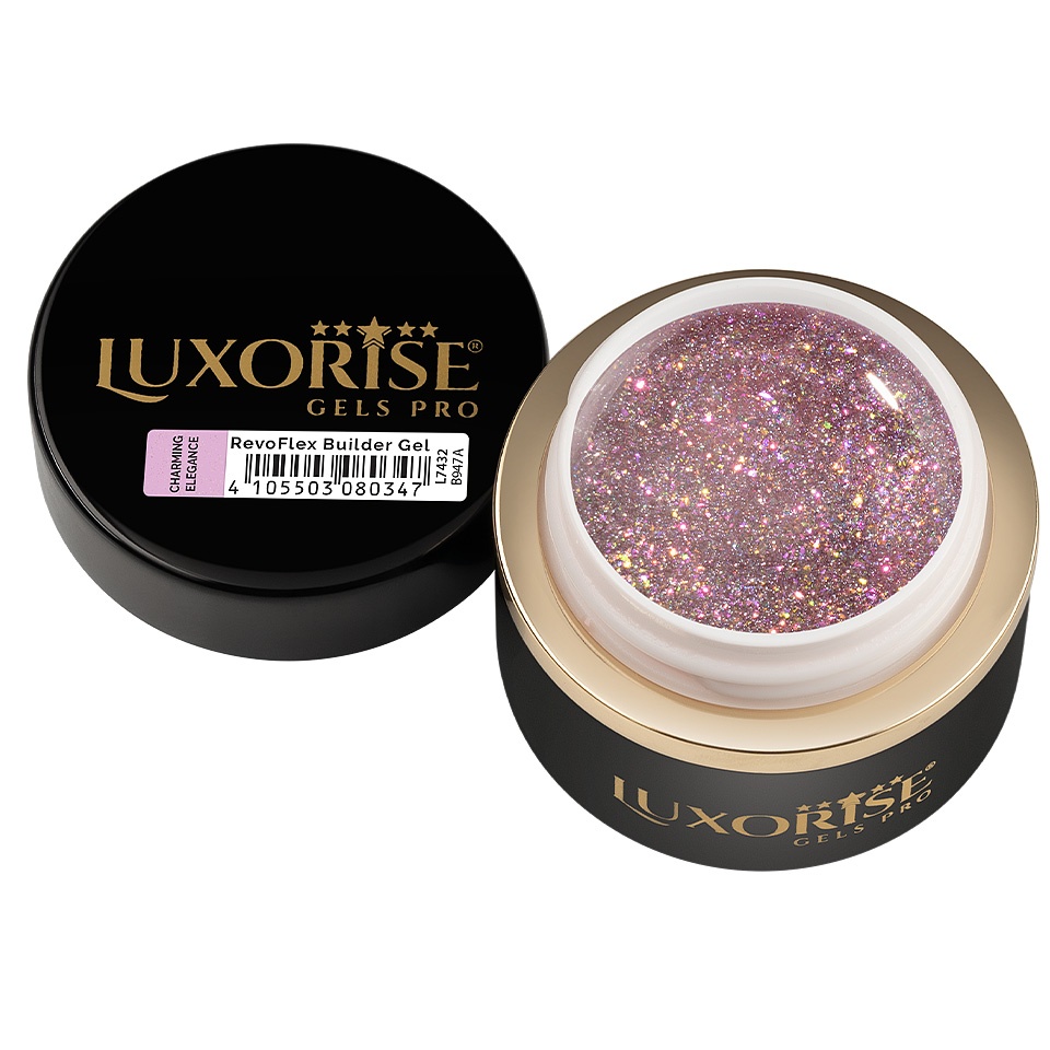 Gel UV Constructie Unghii RevoFlex LUXORISE 15ml, Charming Elegance - 1 | YEO