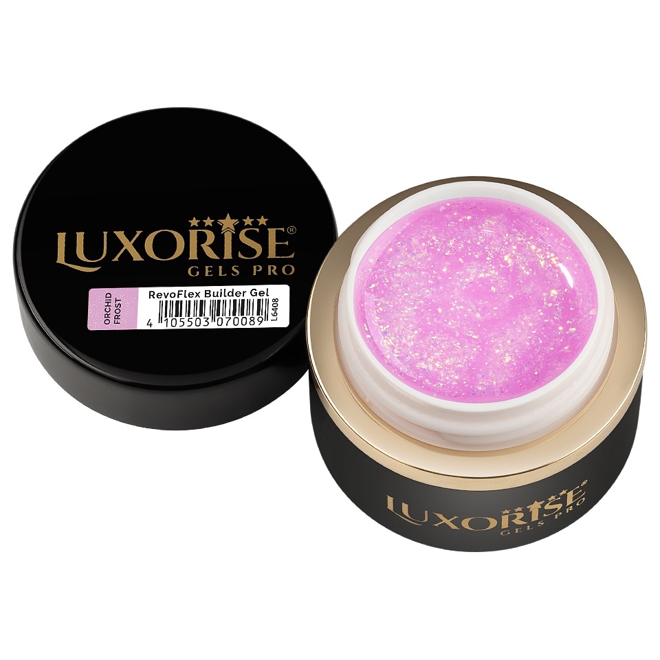 Gel UV Constructie Unghii RevoFlex LUXORISE 15ml, Orchid Frost - 2 | YEO