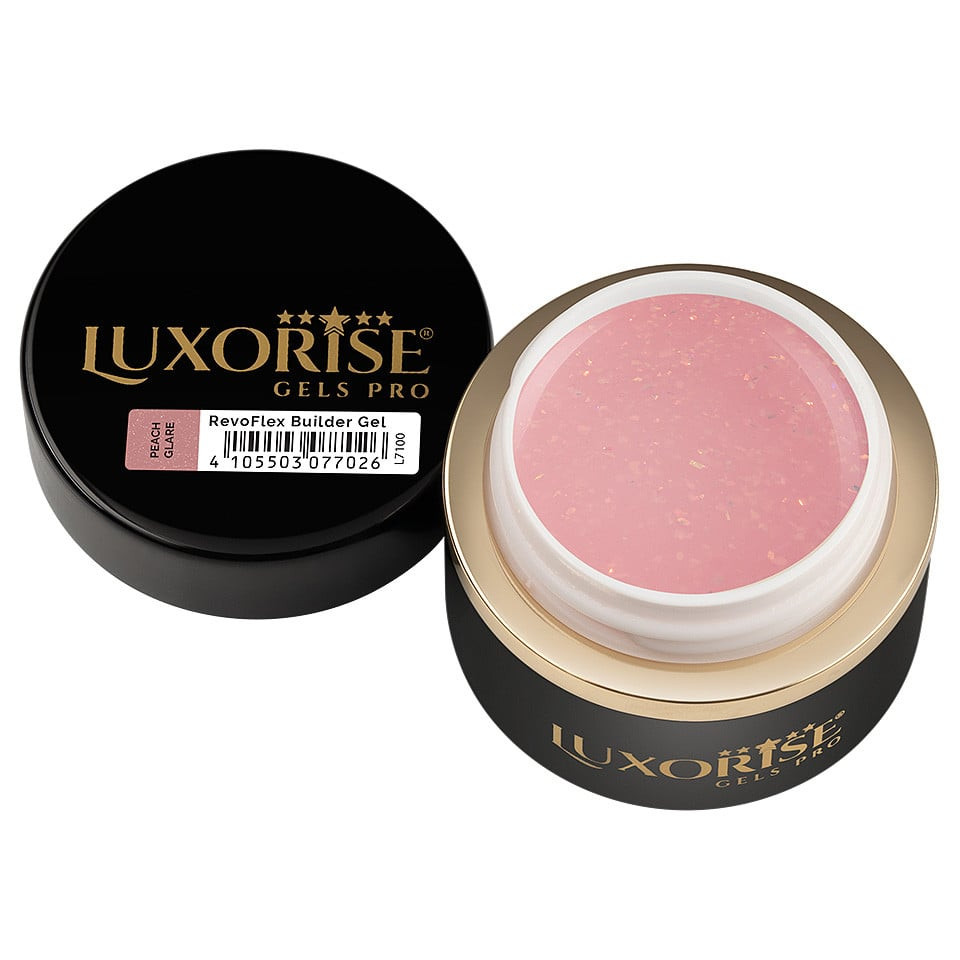 Gel UV Constructie Unghii RevoFlex LUXORISE 15ml, Peach Glare - 1 | YEO