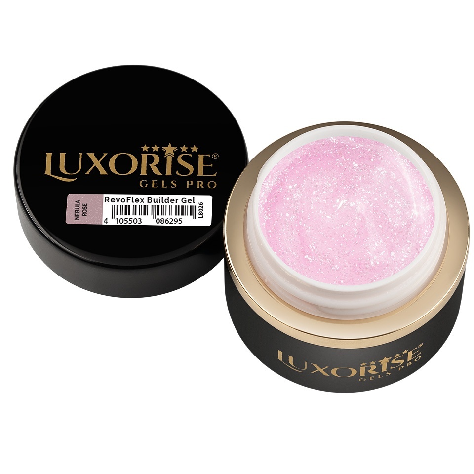 Gel UV Constructie Unghii RevoFlex LUXORISE 30ml, Nebula Rose - 2 | YEO