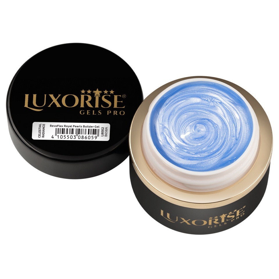 Gel UV Constructie Unghii RevoFlex Royal Pearls LUXORISE 15ml, Celestial Radiance - 2 | YEO