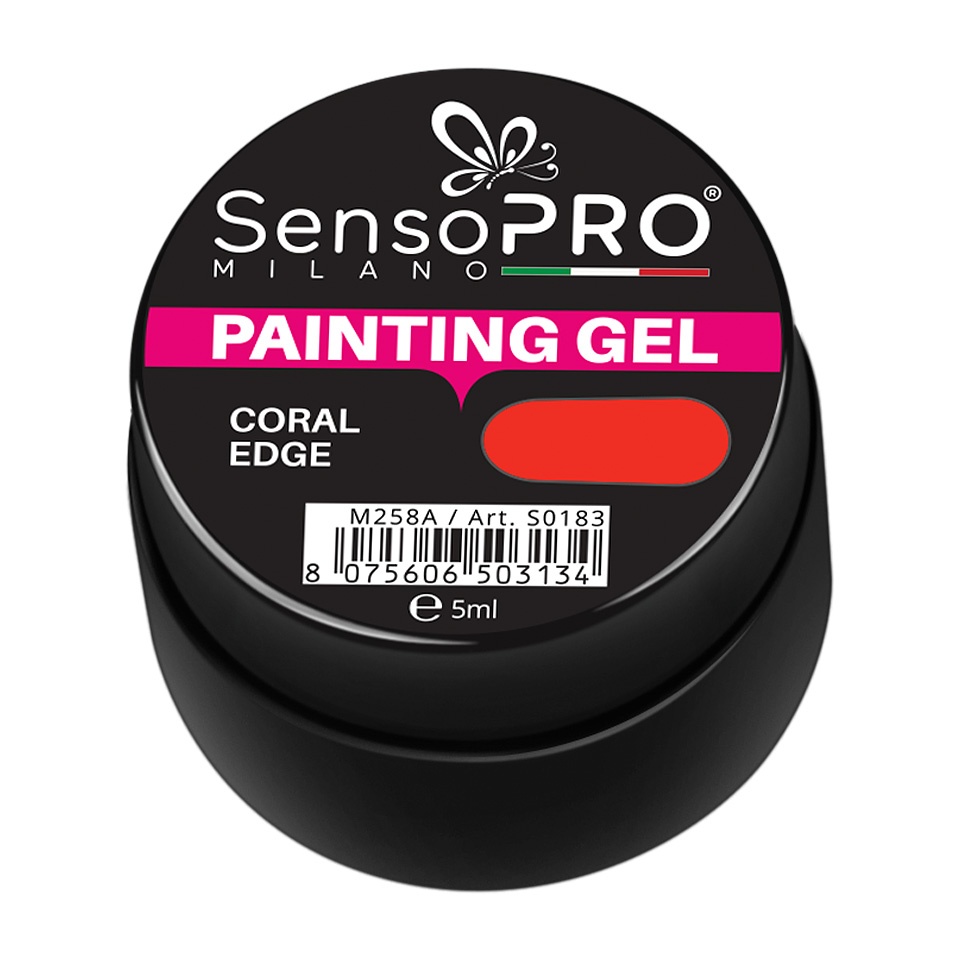 Gel UV Pictura Unghii Coral Edge 5ml, SensoPRO Milano - 2 | YEO