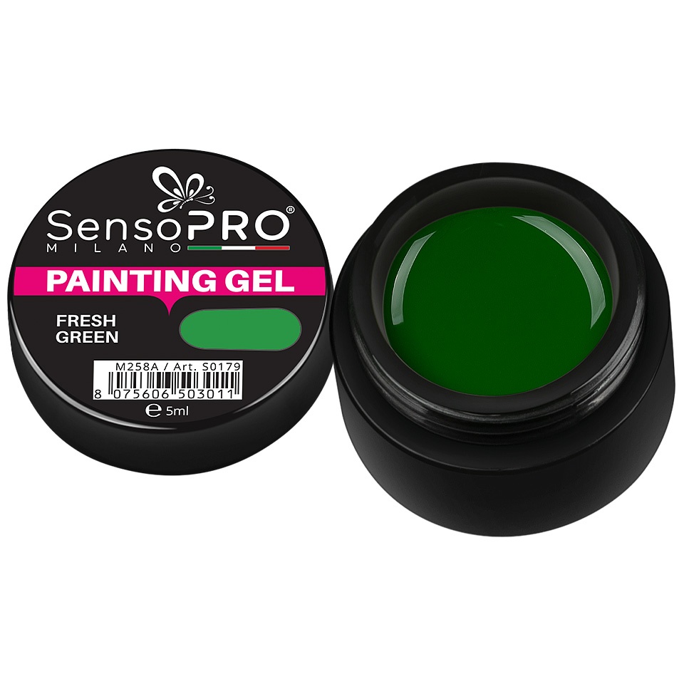 Gel UV Pictura Unghii Fresh Green 5ml, SensoPRO Milano - 1 | YEO