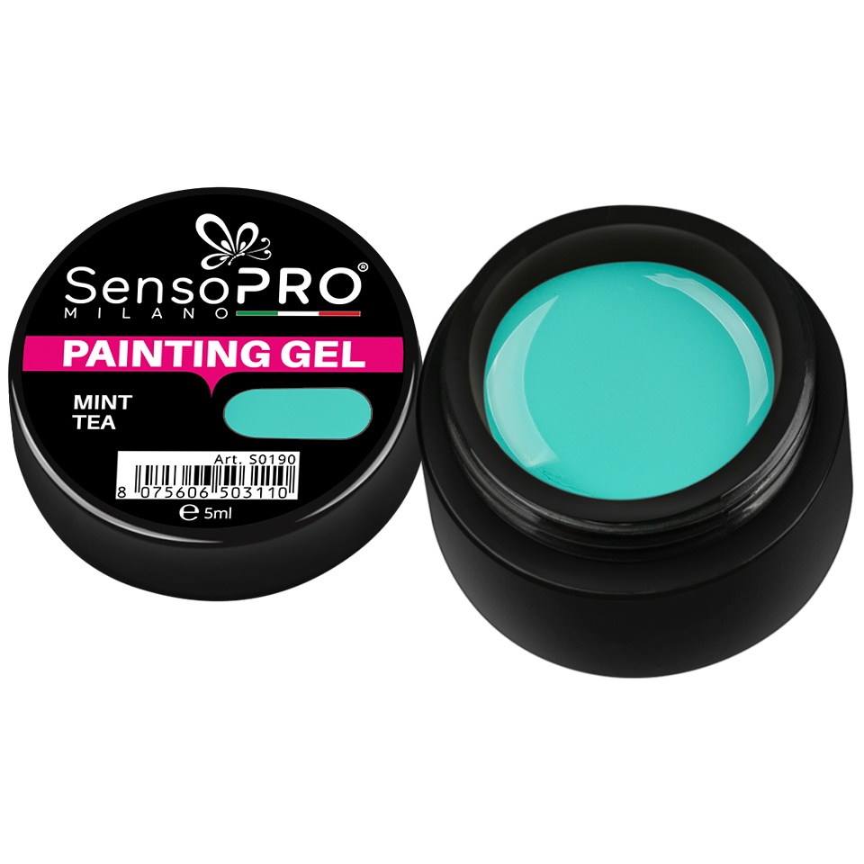 Gel UV Pictura Unghii Mint Tea 5ml, SensoPRO Milano - 2 | YEO