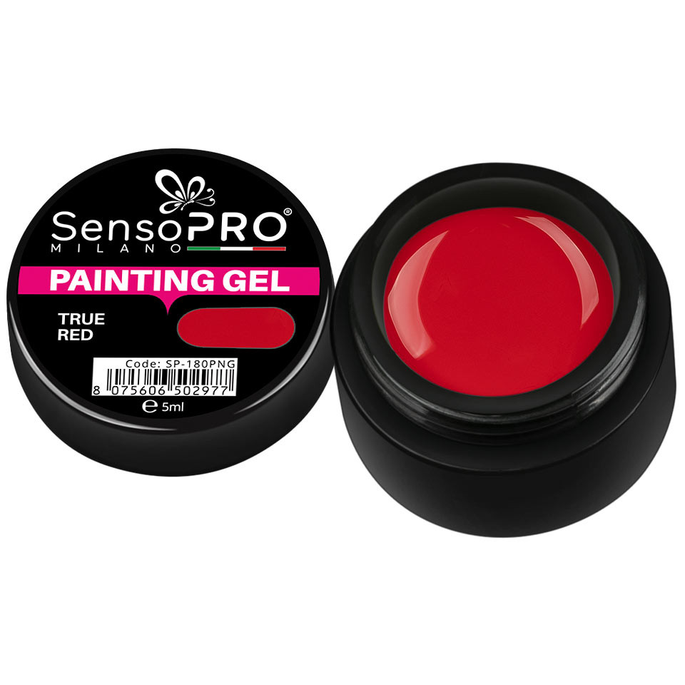 Gel UV Pictura Unghii True Red 5ml, SensoPRO Milano - 1 | YEO