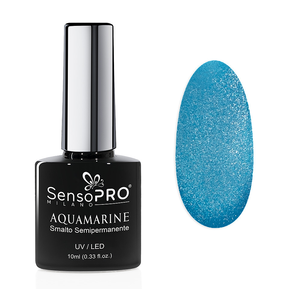 Oja Semipermanenta Aquamarine SensoPRO Milano 10ml, Azure Serenity