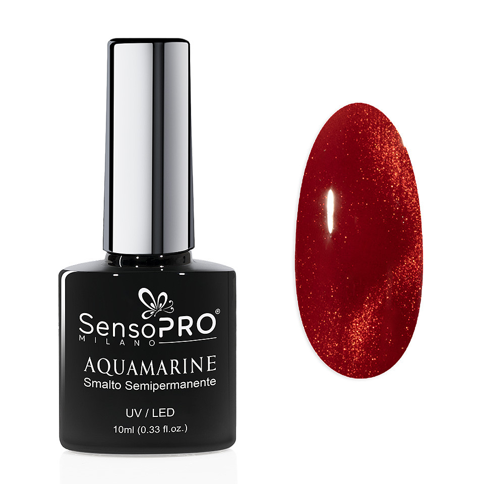 Oja Semipermanenta Aquamarine SensoPRO Milano 10ml, Scarlet Serenaed