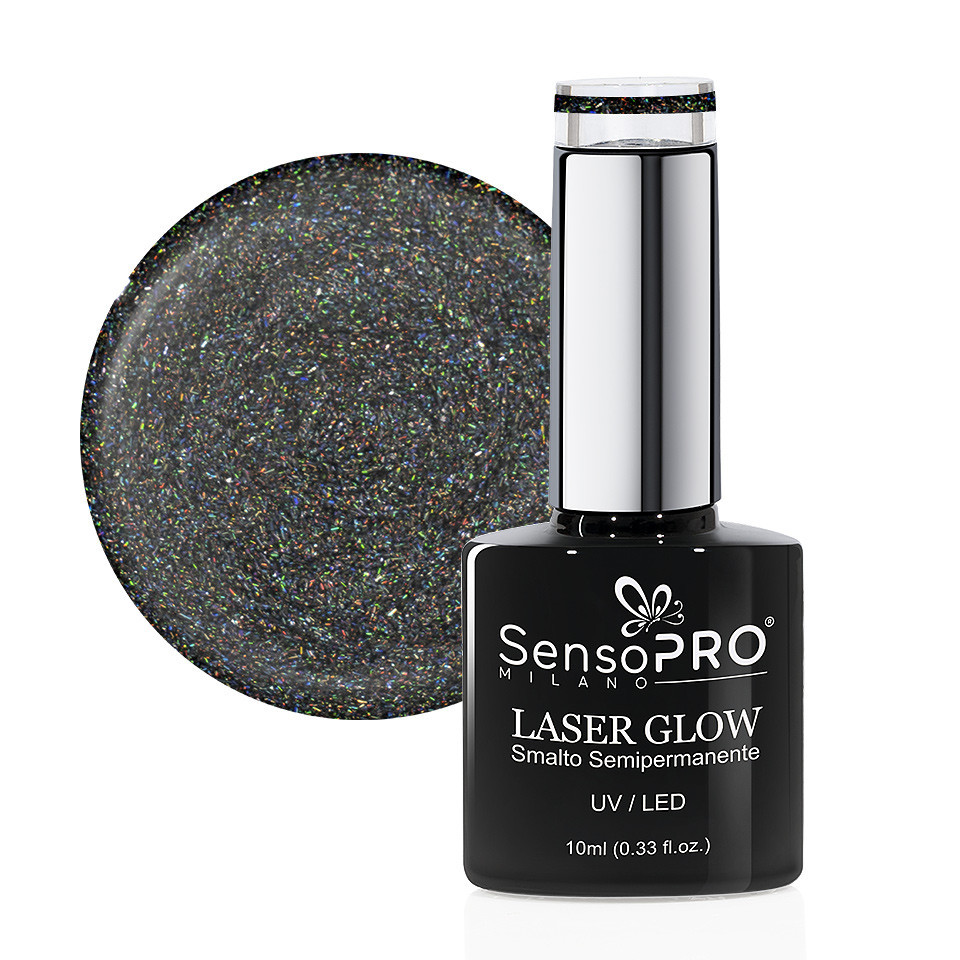 Oja Semipermanenta Holografica Laser Glow SensoPRO Milano 10ml, Holo Opulence #27