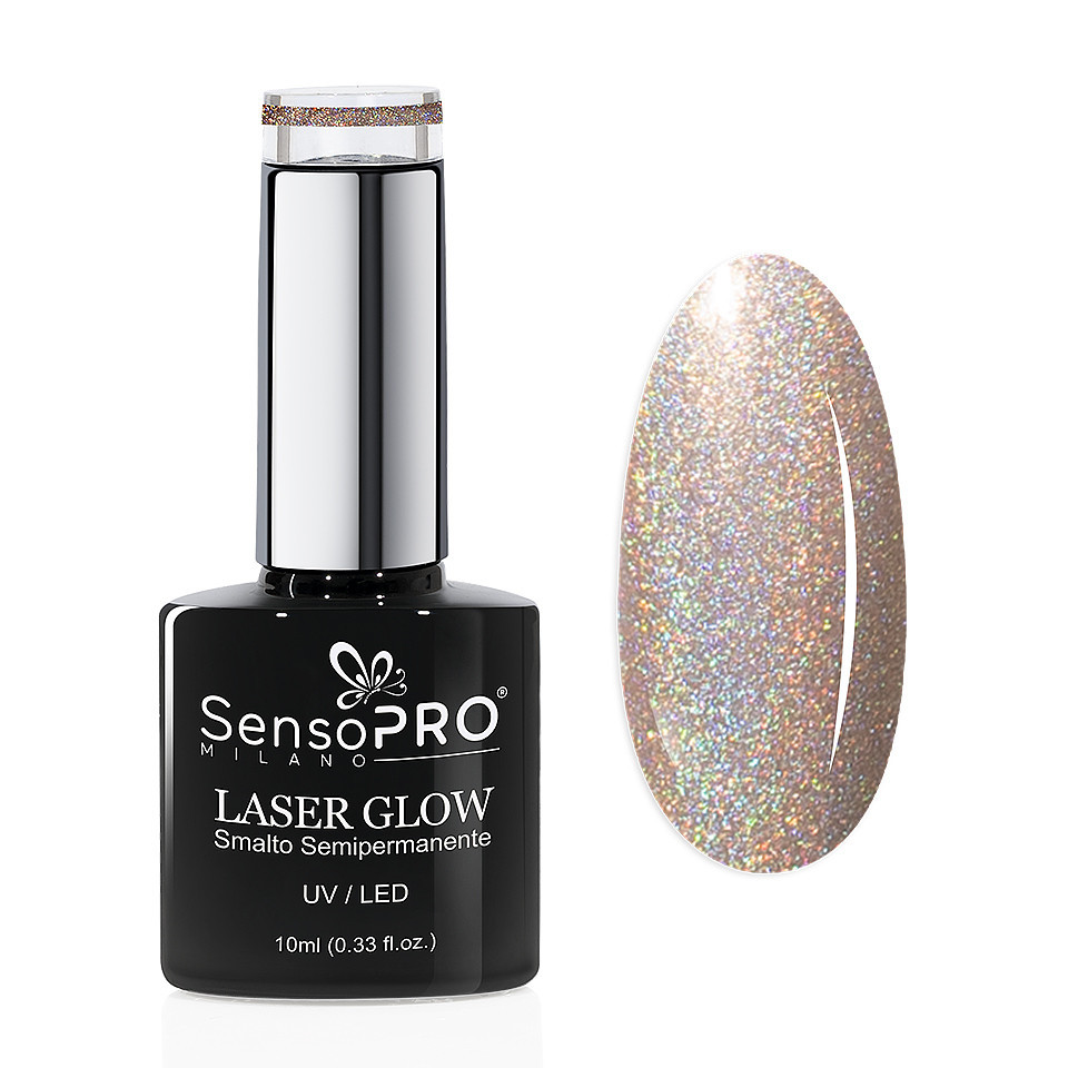 Oja Semipermanenta Holografica Laser Glow SensoPRO Milano 10ml, Planet Party #14 - 2 | YEO