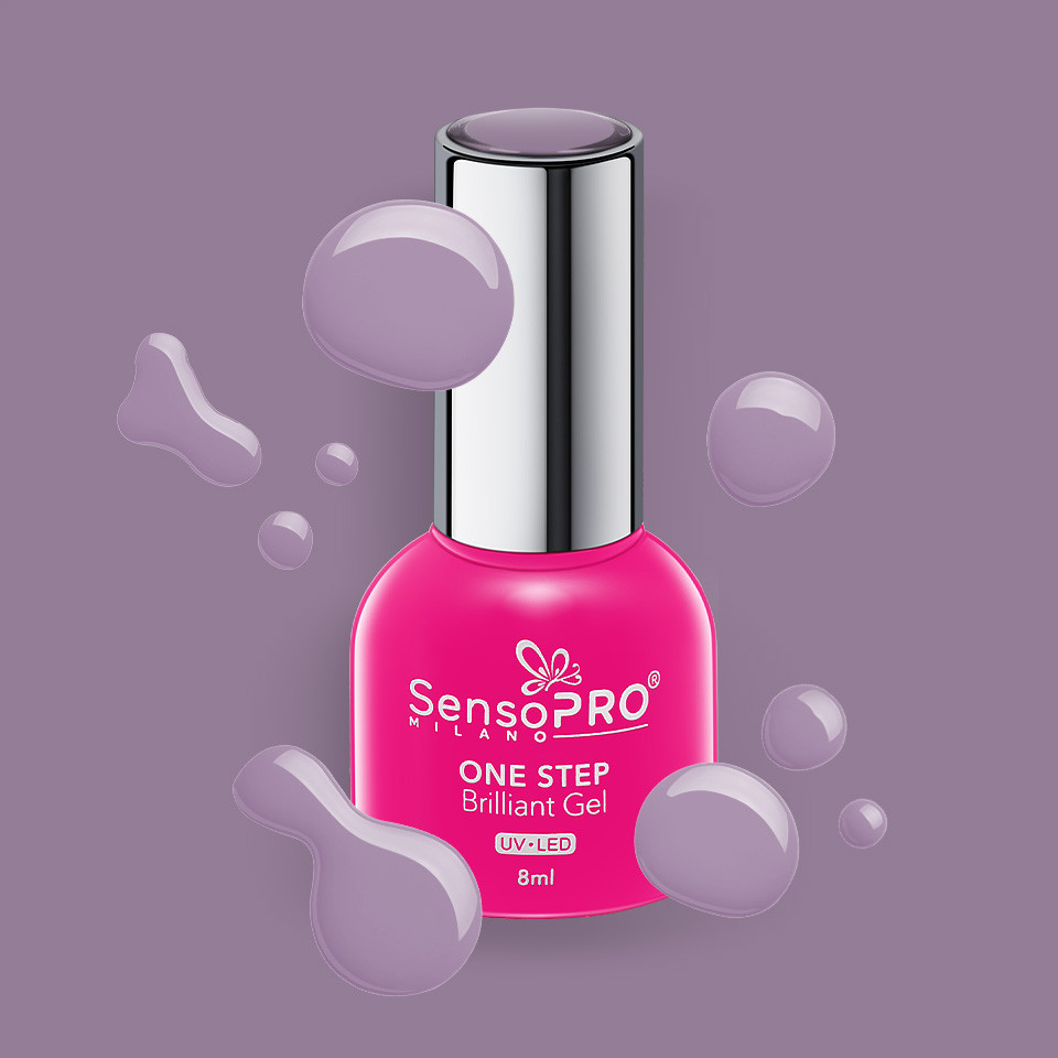 Oja Semipermanenta One Step Brilliant Gel SensoPRO Milano 8ml, Extreme Taste #38 - 1 | YEO