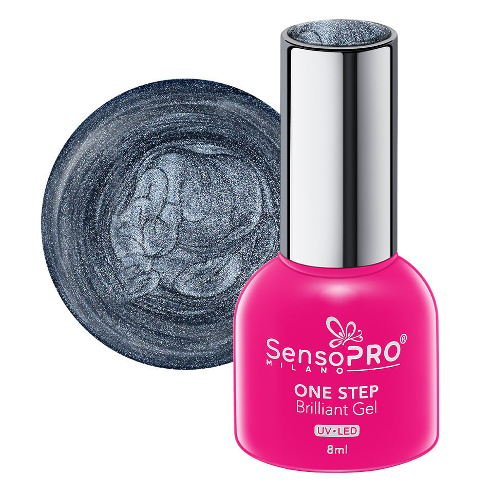 Oja Semipermanenta One Step Brilliant Gel SensoPRO Milano 8ml, Glam Attitude #83