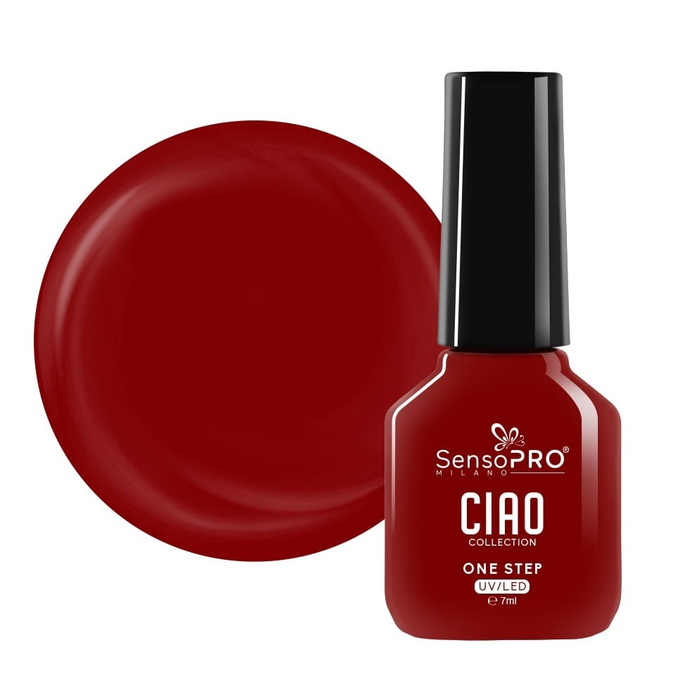 Oja Semipermanenta One Step SensoPRO Milano, CIAO Collection - Maroon Crush 7ml